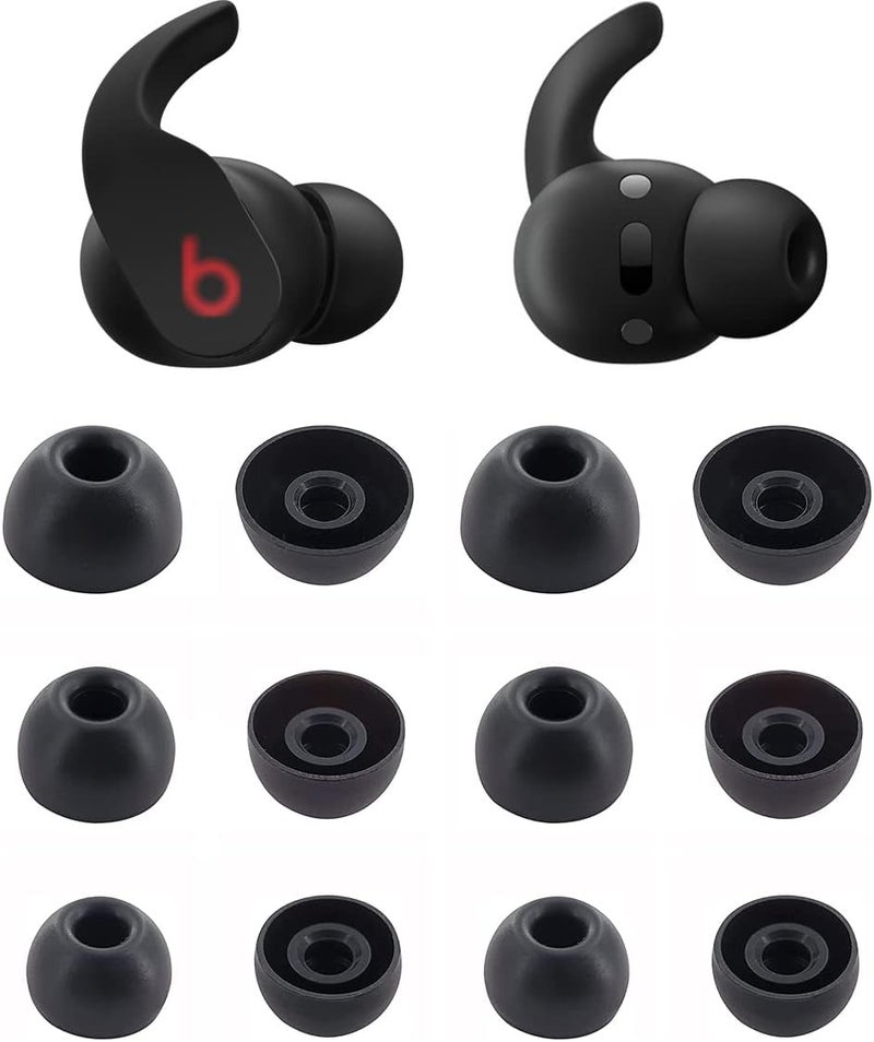 ALXCD Eartips Compatible with Beats Fit Pro, S/M/L 3 Sizes 6 Pairs Soft Silicon Earbuds Tips Replacement Ear Tips, Compatible with Beats Fit Pro, 6 Pairs Black - Image 1